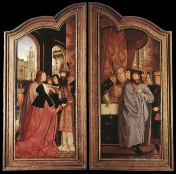 Quentin Matsys Painting - St Anne Altarpiece closed Quentin Matsys